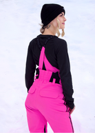 Women’s Nexarina Everette Bib in Electric Pink angled back view