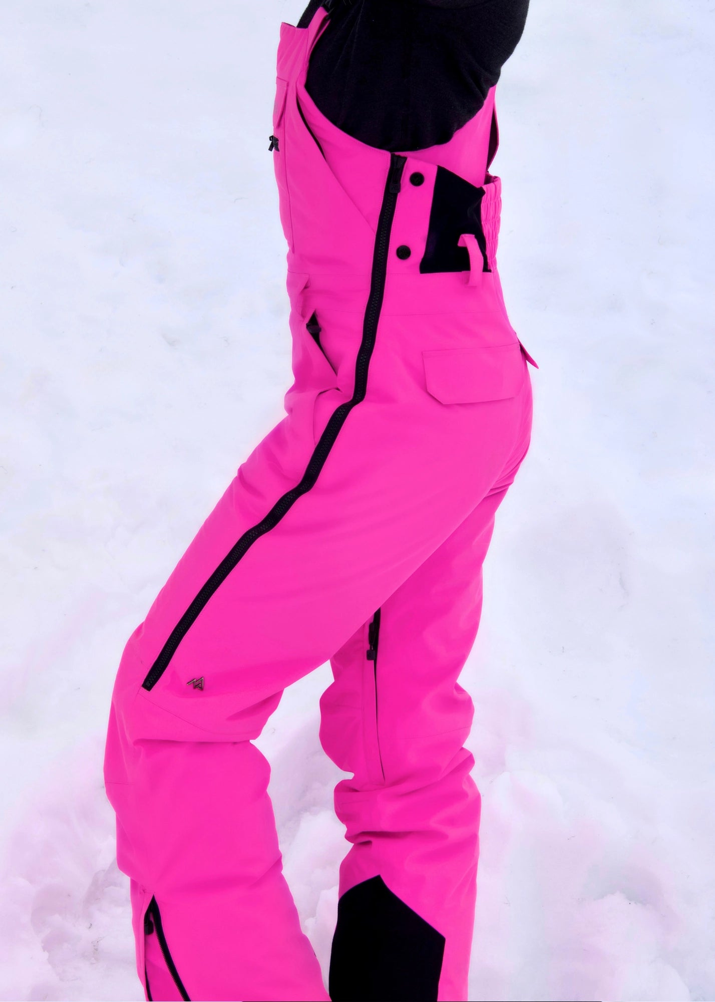 Women’s Nexarina Everette Bib in Electric Pink side profile