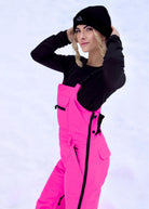 Women’s Nexarina Everette Bib in Electric Pink angled front view